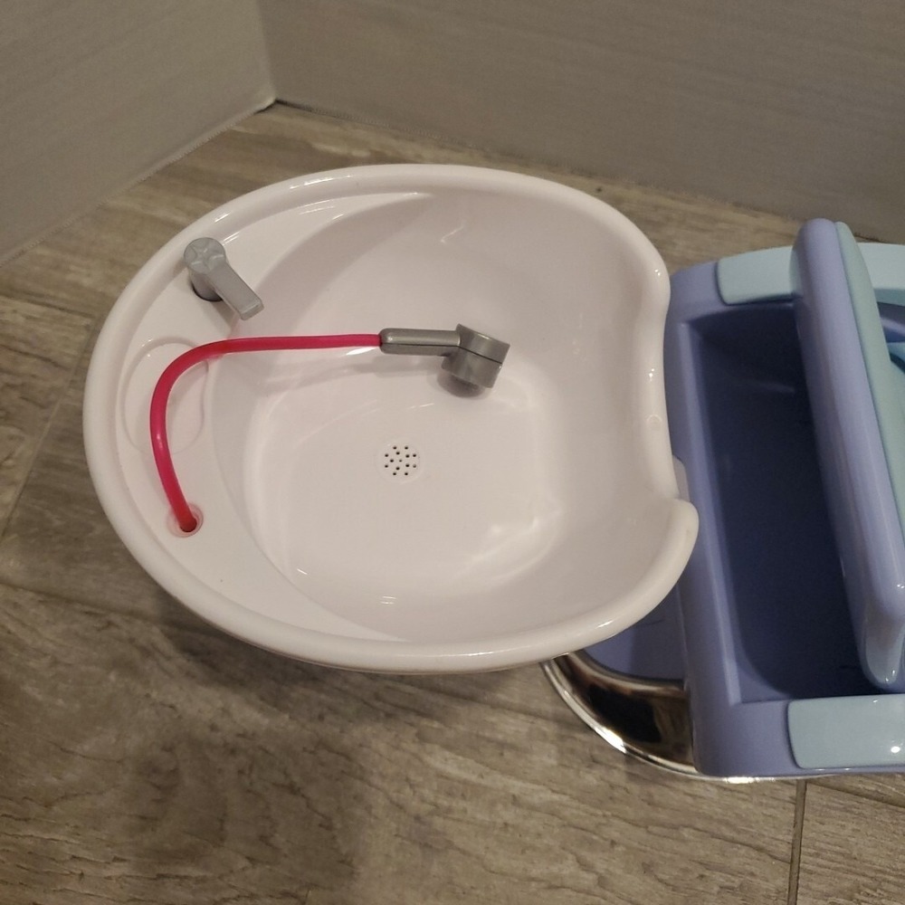 American Girl Doll Spa Chair Blue Salon Shampoo Station With Sound Tested F5355 - Picture 9 of 12